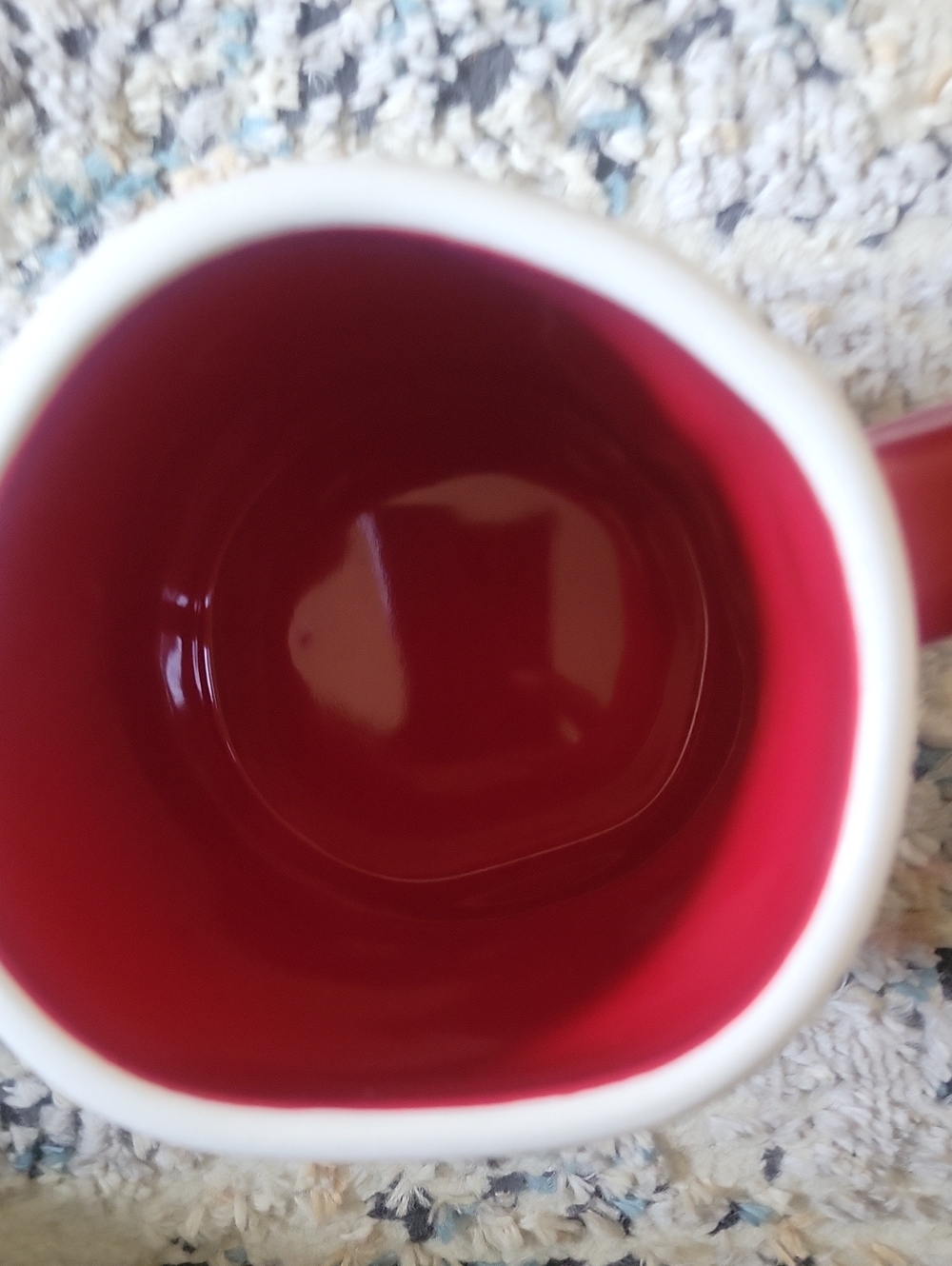 Rae Dunn Looney Tunes Ceramic Mug with Red Accent - Picture 5 of 5